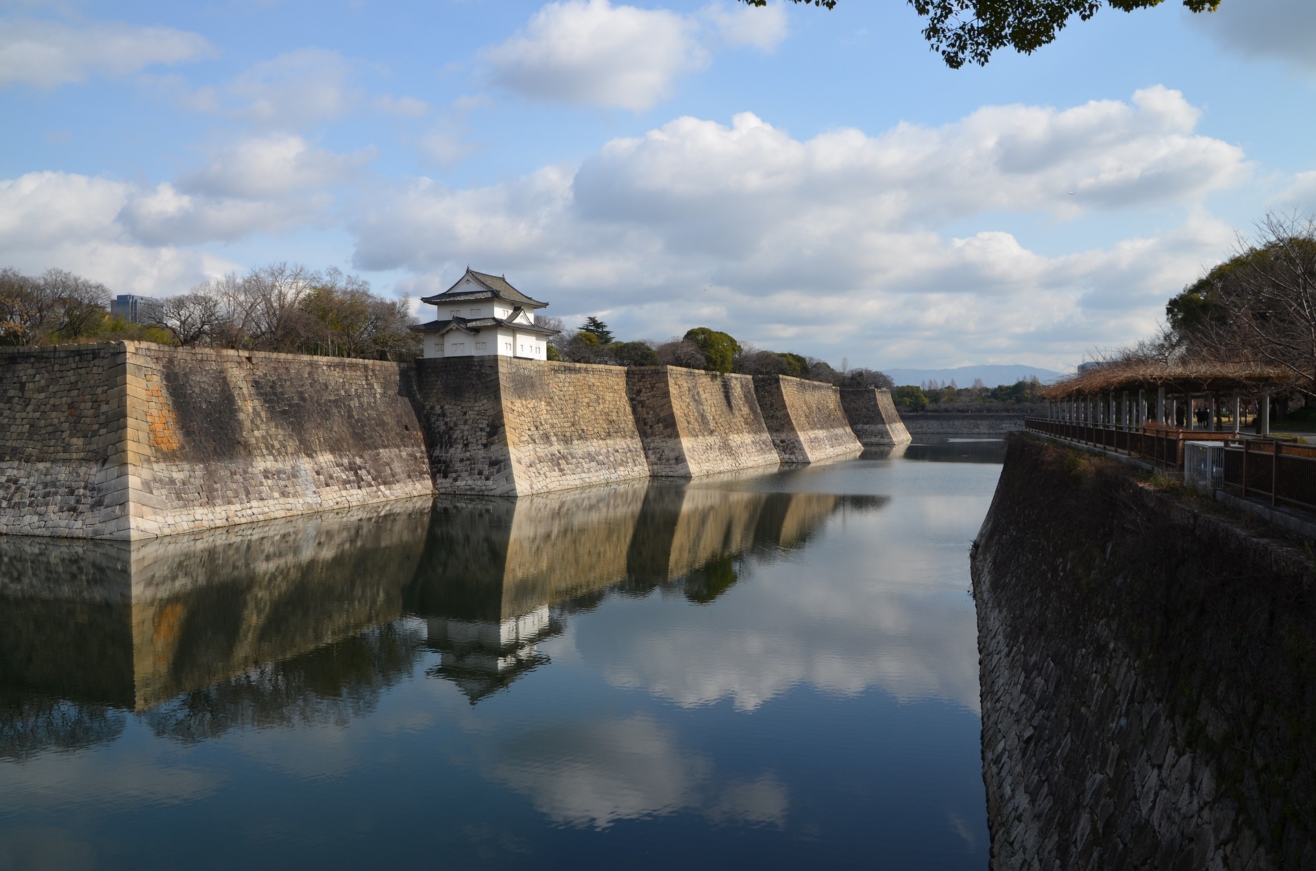 Moat of a Japanese castle